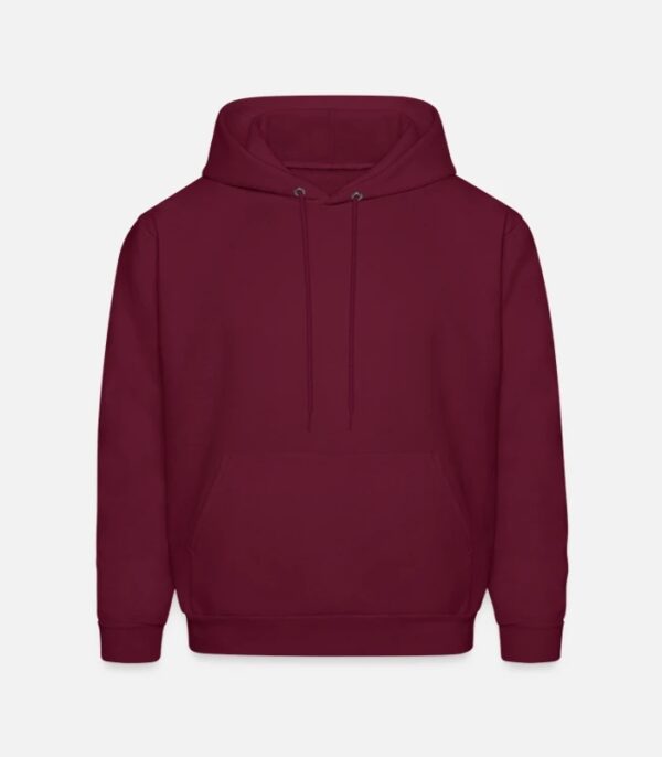 "Blush Luxe Comfort Men's Hoodie - Burgundy Edition"
