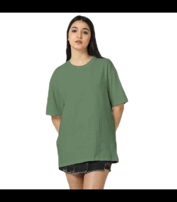 Luxe Olive Women's Cotton Round Neck Half Sleeve T-shirt